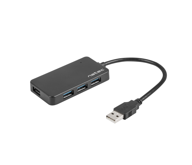 Natec HUB USB 3.0 MOTH 4-PORTY CZARNY - 1470226 - zdjęcie 3